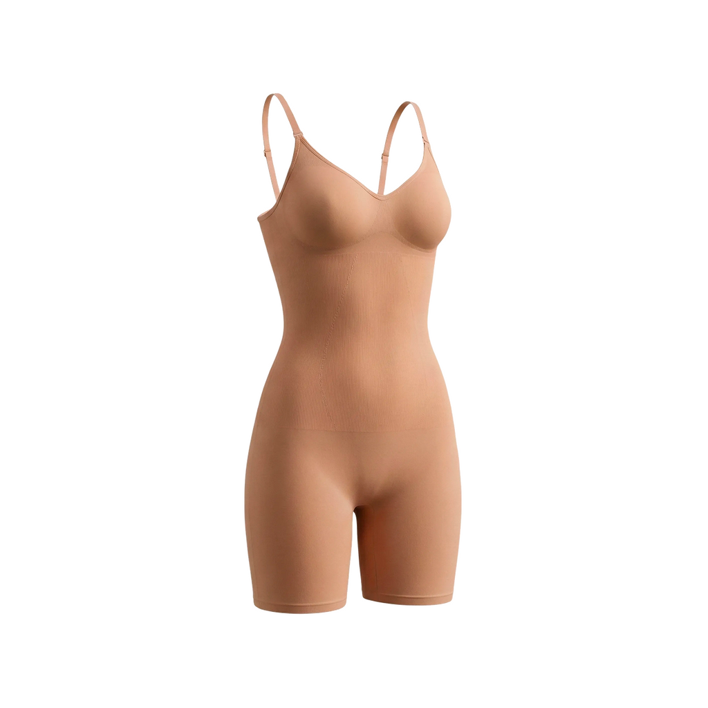 Women Hip Seamless Body Shaper Corset Complete Slingshot Body Underwear Office White