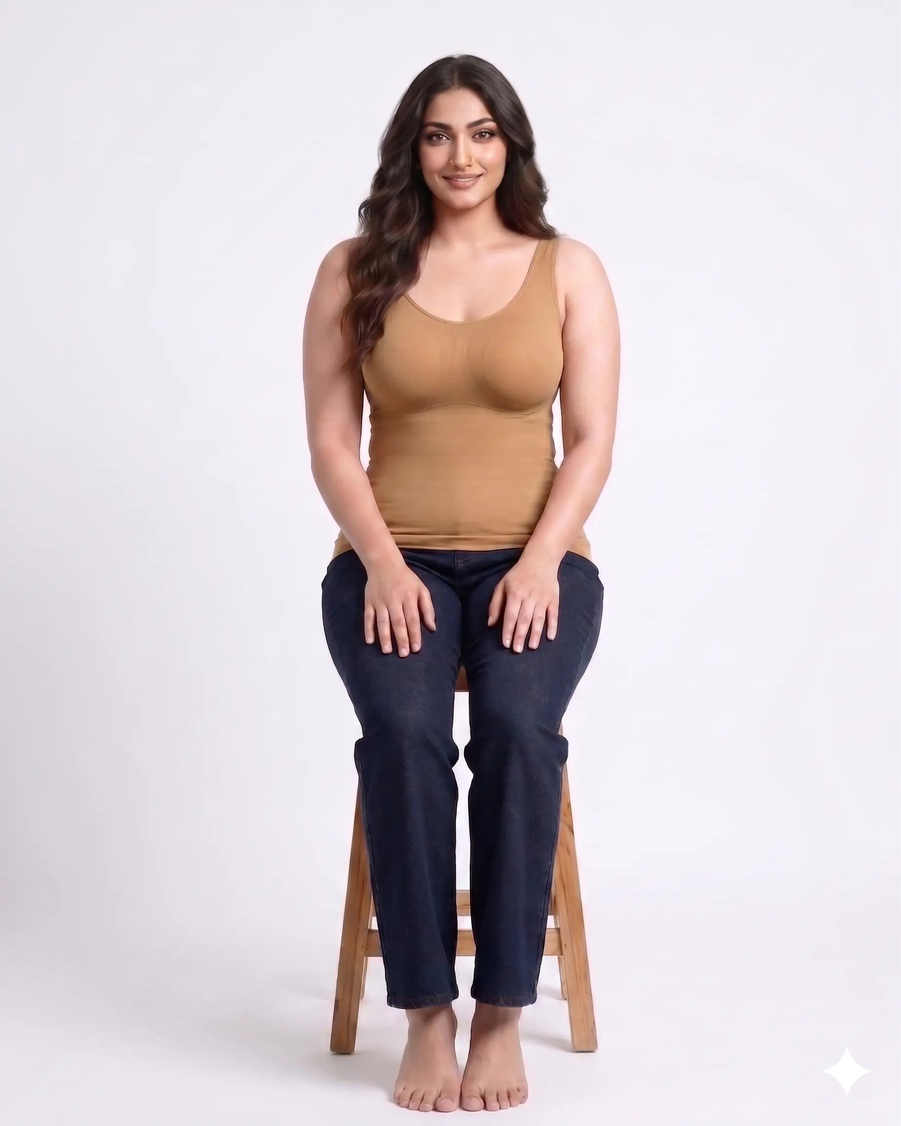 Seamless Slimming Cami with Built-In Bra
