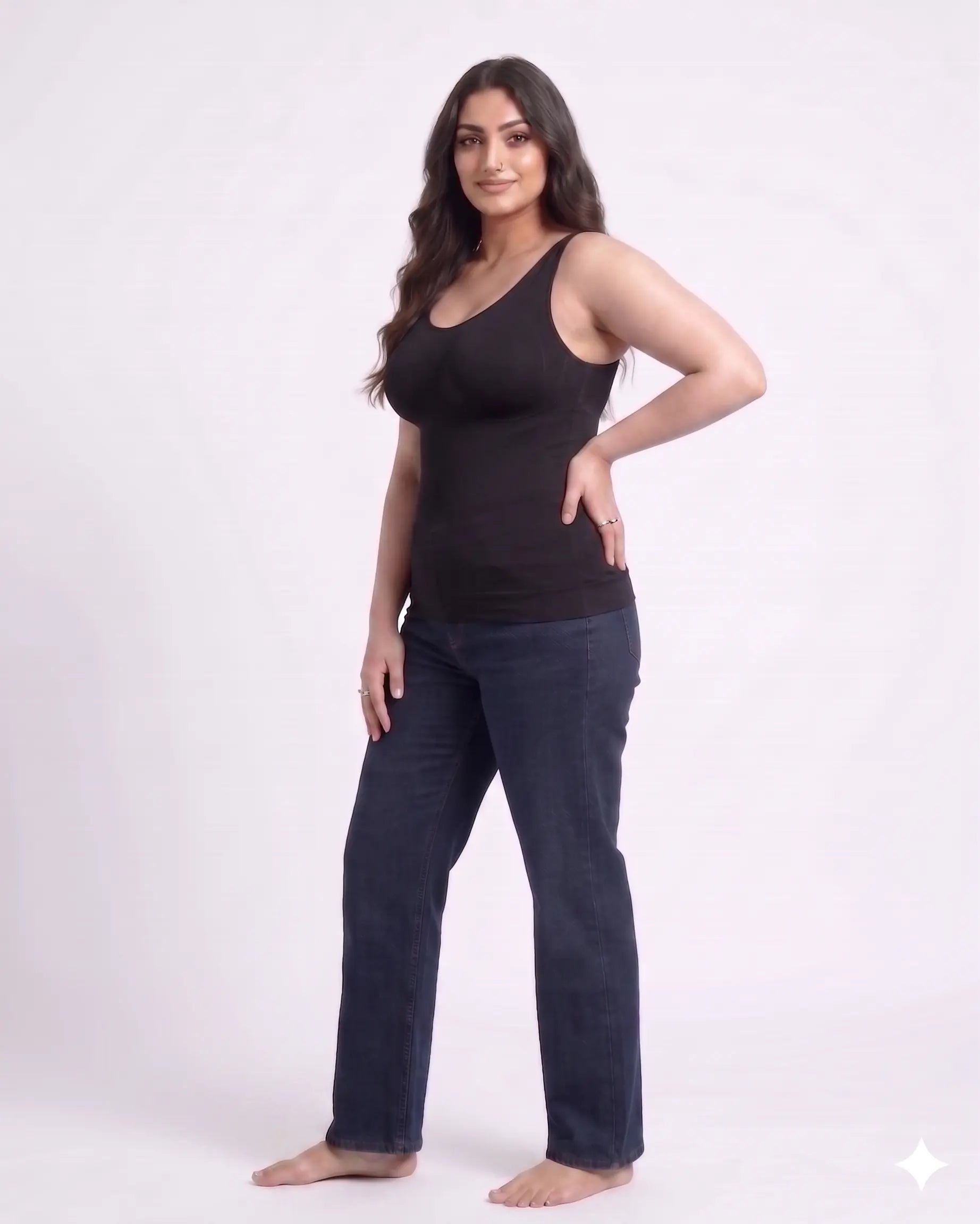 Seamless Slimming Cami with Built-In Bra