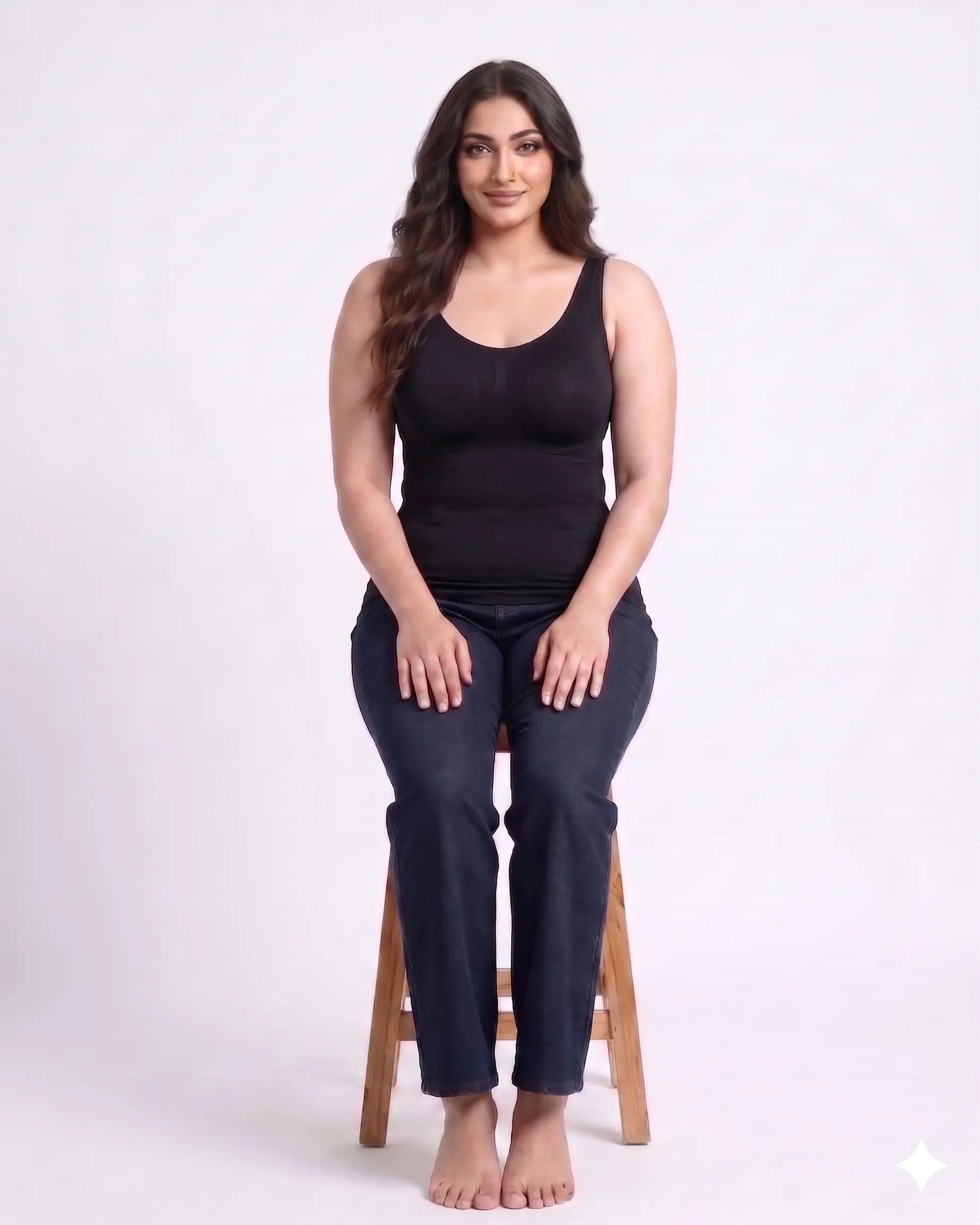 Seamless Slimming Cami with Built-In Bra