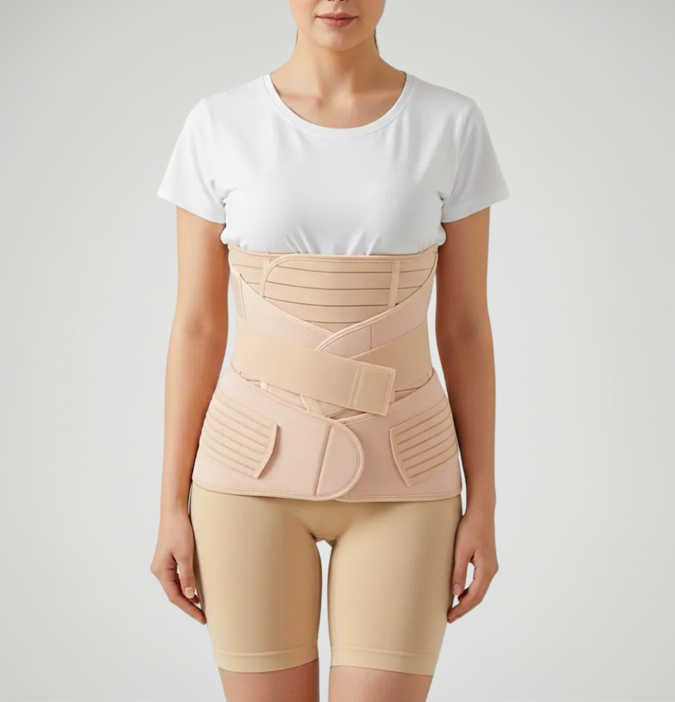3 in 1 Postpartum Belly Band Waist Shapewear Recovery Girdle After Birth Support -Cuticolor